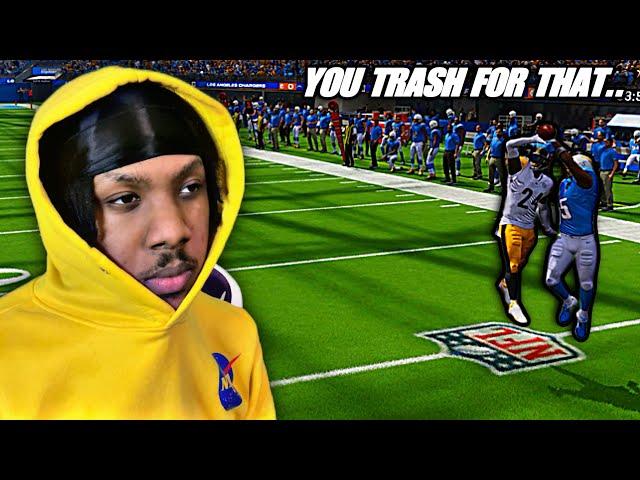 HE CURSED, RAGED & QUIT!! “ALL YOU DO IS THROW TO THE FLATS… YOU TRASH!” Madden 24 Trash Talk