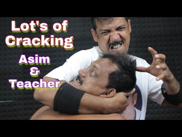 Hair Cracking ,Neck Cracking ,Ear Cracking Head And Body Massage By Asim Barber | ASMR Cracking