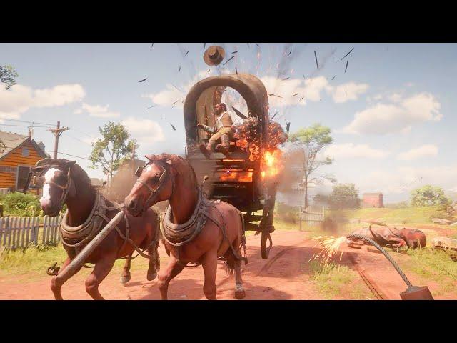 Dynamite & Fire Bottle Gameplay #5 - Red Dead Redemption 2 PC, 60FPS