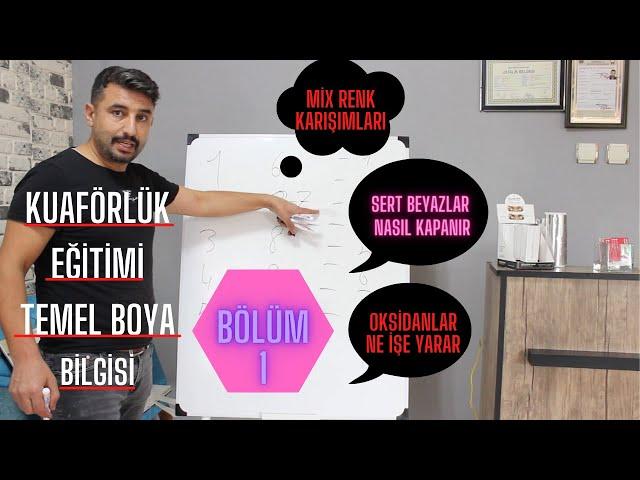 evde saç boyayanlara kuaförlük eğitimi temel boya bilgisi/?sert beyazlar nasıl kapanır?