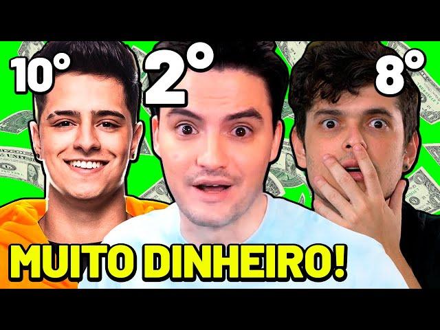 OS 10 YOUTUBERS (BR) QUE MAIS LUCRARAM EM 2020!!