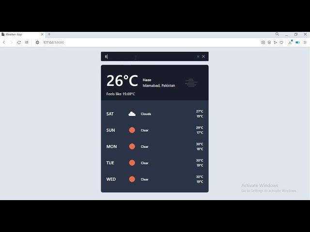 Weather-App | Laravel-7 And Vue-Js