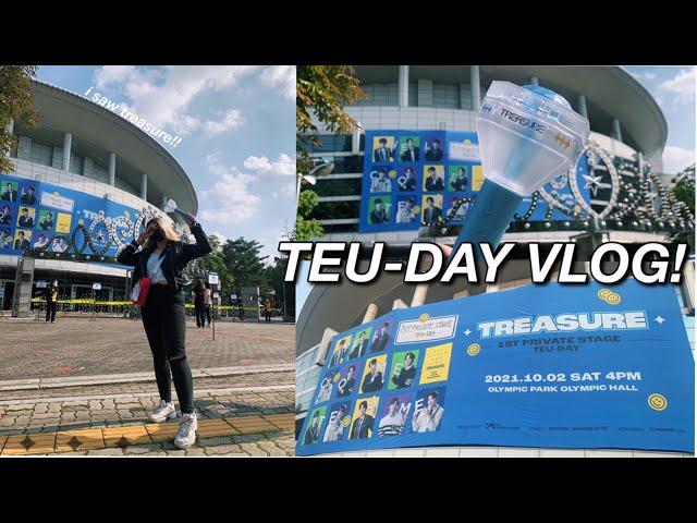 treasure TEU-DAY vlog & experience (a chaotic time omg) i saw treasure in seoul!!