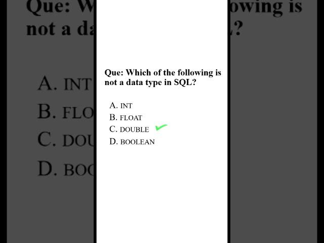 SQL Quiz - 9 | #sql #shorts #MahiIt