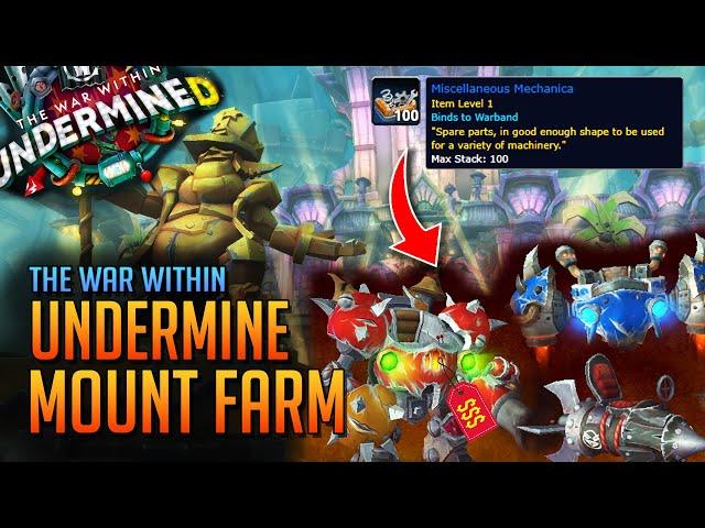 Farmable AND Sellable MOUNTS in Undermine(d) - The War Within Goldmaking