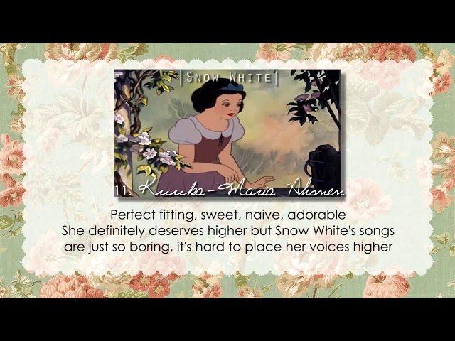 Personal Ranking | Finnish Voices of Disney Princesses