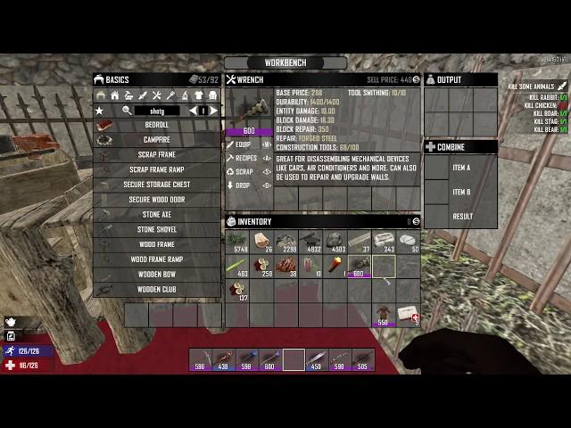 How to make Max Quality Level tools - 7 Days to Die