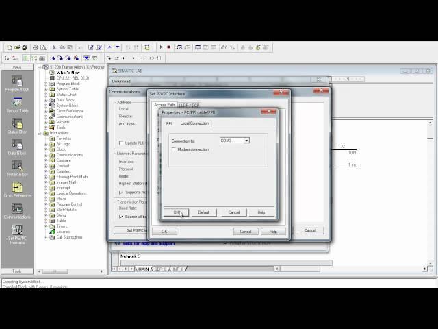 USB PPI Siemens S7 200 standard MicroWin Communications Setup.mp4