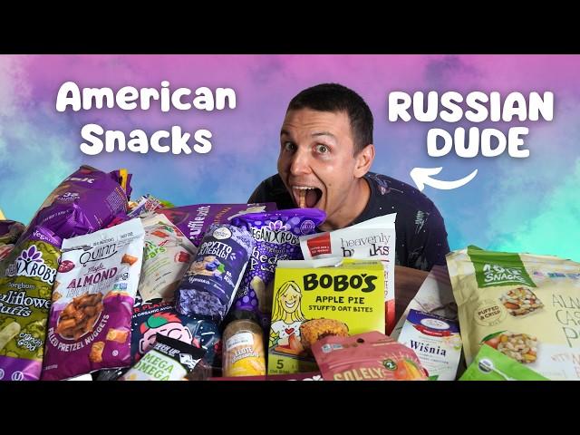 From Russia  to USA : Trying American Snacks & Speaking Russian 