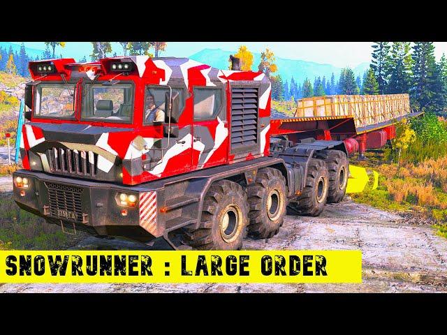 SNOWRUNNER | Extreme Mud Cargo Challenges in SnowRunner Gameplay .