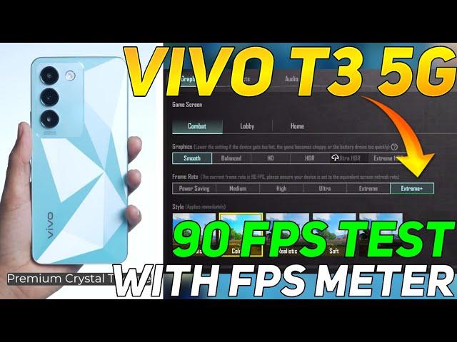 VIVO T3 5G BGMI 90 FPS TEST | HEATING ISSUE 