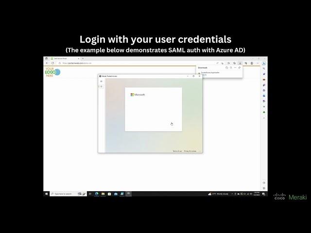 Meraki Trusted Access Wireless Onboarding on Windows