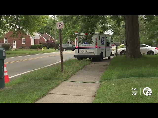 Man fed up with mail carriers driving on sidewalk, lawns in years-long dispute