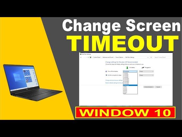 How to Change Screen Timeout in Window 10 || Laptop Screen Time kese increase kare.