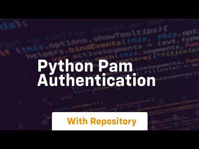 python pam authentication