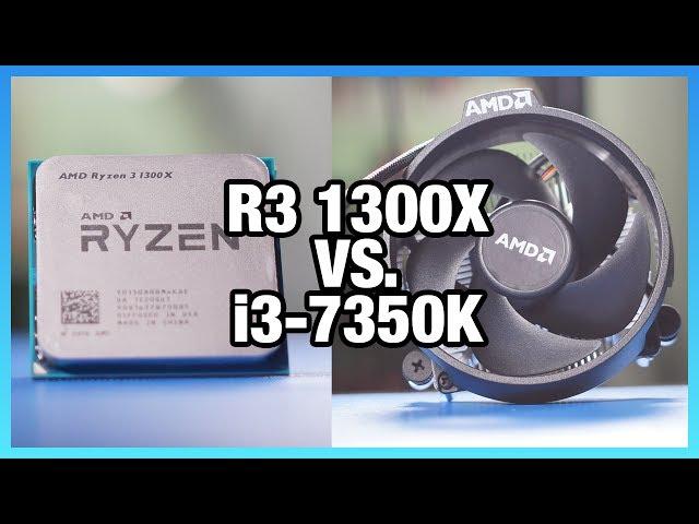 AMD R3 1300X Review vs. 7350K & More | Intel's Response