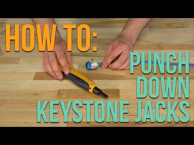 How To Punch Down a CAT5e or CAT6 Keystone Jack