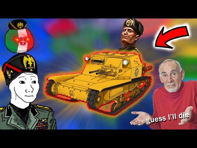 Can Italy TANKETTES ONLY Win HOI4?