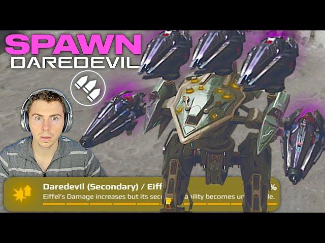 HIDE Your Titans... Daredevil Maha-Vajra Eiffel Crushes Enemy Titans In Spawn | War Robots