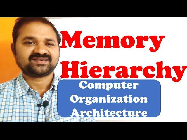 Memory Hierarchy  In Computer Organization Architecture || Memory Organization