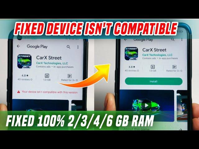  Carx street your device isn't compatible with this version | carx street not compatible android