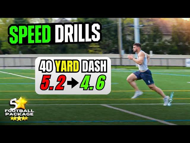 Speed Drills - 5.2 ️ 4.6 40 Yard Dash