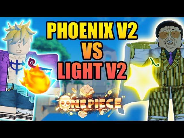 Light V2 Fruit vs Phoenix V2 Fruit - Which One Is Better Full Showcase in A One Piece Game
