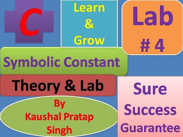 Lab Symbolic Constant, Expert Teach , with Lab, Beginners To Expert, coding Lab video