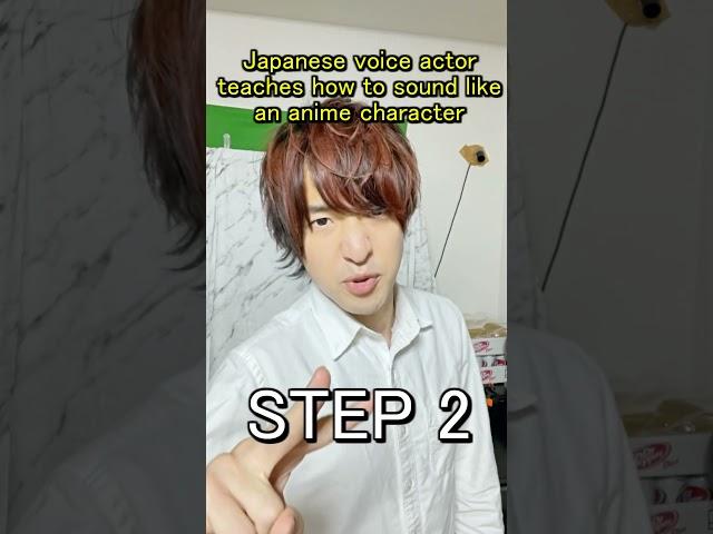 Japanese voice actor teaches how to sound like an anime character