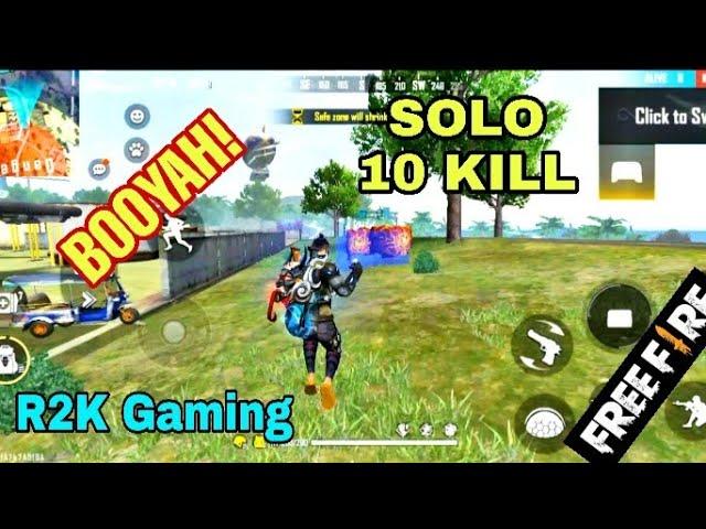 R2K Gaming || Ranked Gameplay Solo !! Kill 10 Garena Free Fire 