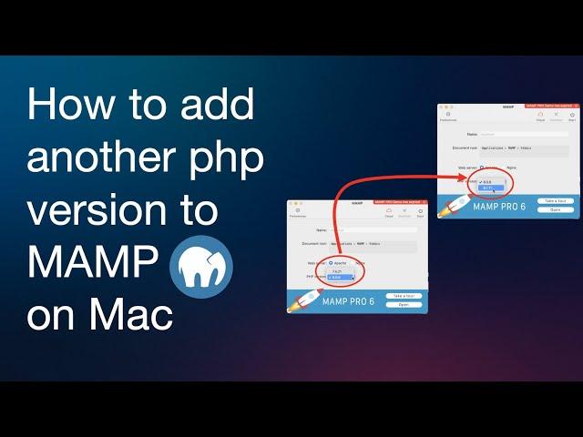 How to add another php version to your MAMP installation on Mac OS