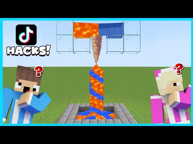 MIPAN & ZUZUZU COBA TIKTOK HACKS YANG TIDAK MASUK AKAL DI MINECRAFT! BIKIN KITA TERKEJUT