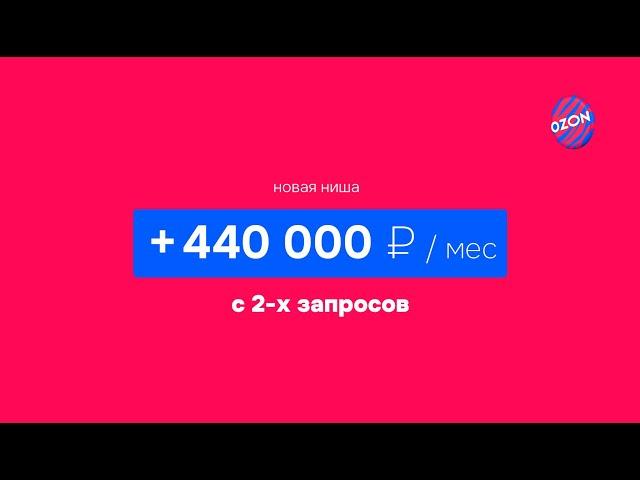 +440 000 руб в месяц с 2-х запросов на Ozon