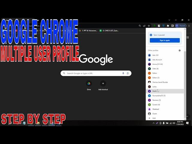   How To Manage Multiple User Profiles In Google Chrome 