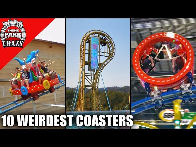 Top 10 WEIRDEST Roller Coasters Around the World