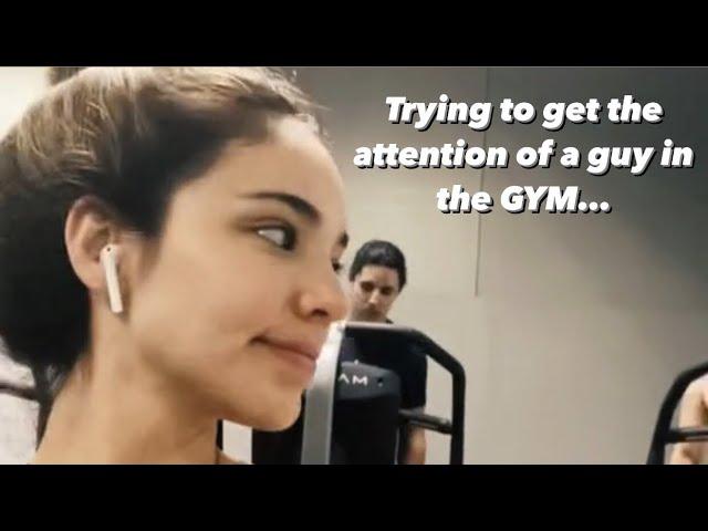 Trying to get Gym guy attention...