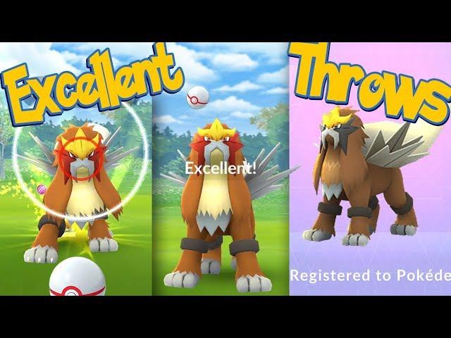 ENTEI Excellent Throws EVERY TIME! How To Hit More Excellent Throws + SHINY ENTEI | Pokémon Go