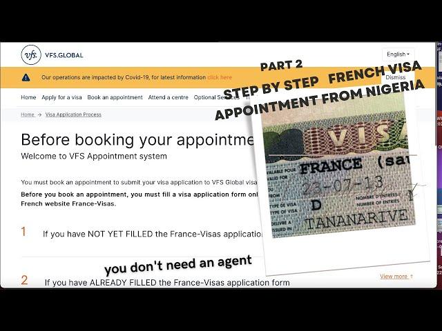 How to BOOK YOUR FRANCE VISA APPOINTMENT FROM NIGERIA #vfslagosvisaappointment #franceembassynigeria