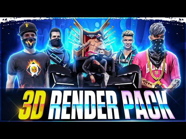 3D Render Pack In Free Fire || Unique 3d Render Pack Download || No Password || Direct Link