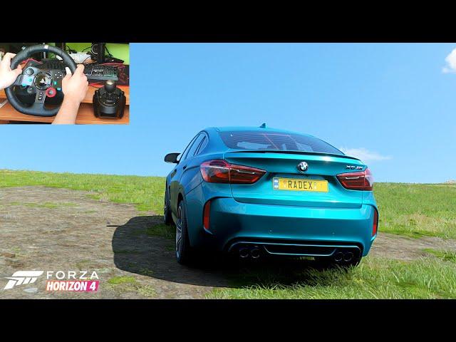 2016 BMW X6 M (Steering Wheel + Shifter) - Forza Horizon 4 #12 | Radex