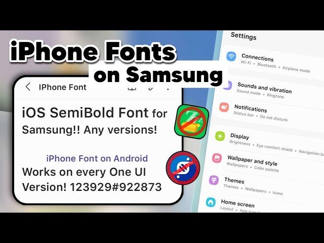 Apply iOS Fonts on Samsung Android without zFont