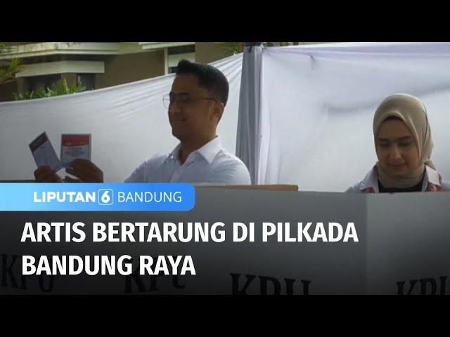 Sahrul Gunawan, Ali Syakieb, Hengky Kurniawan, & Dicky Chandra Ramaikan TPS | Liputan 6 Bandung