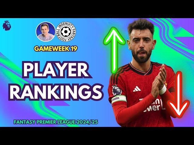 FPL PLAYER RANKINGS  | GAMEWEEK 18 | Fantasy Premier League Tips 2024/25