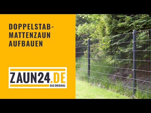 Doppelstabmattenzaun aufbauen - Montagevideo | ZAUN24