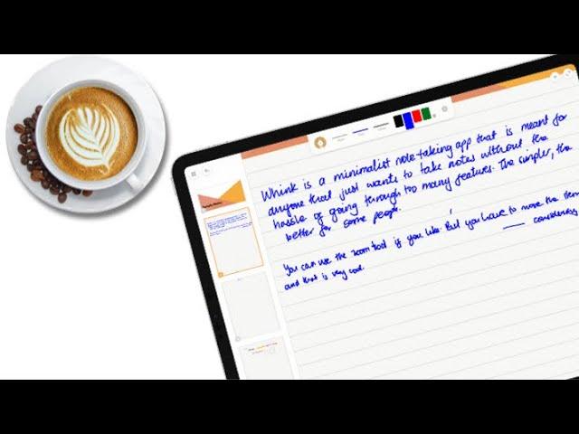 Whink: A Minimalist Note-Taking App for the iPad| Paperless X