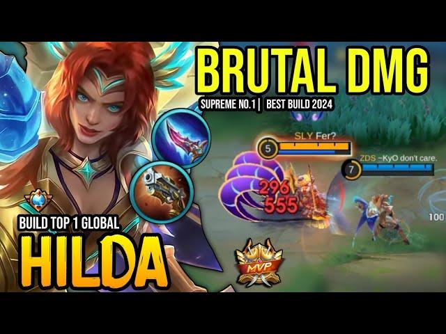 HILDA BEST BUILD 2024 | BUILD TOP GLOBAL HILDA GAMEPLAY | MOBILE LEGENDS