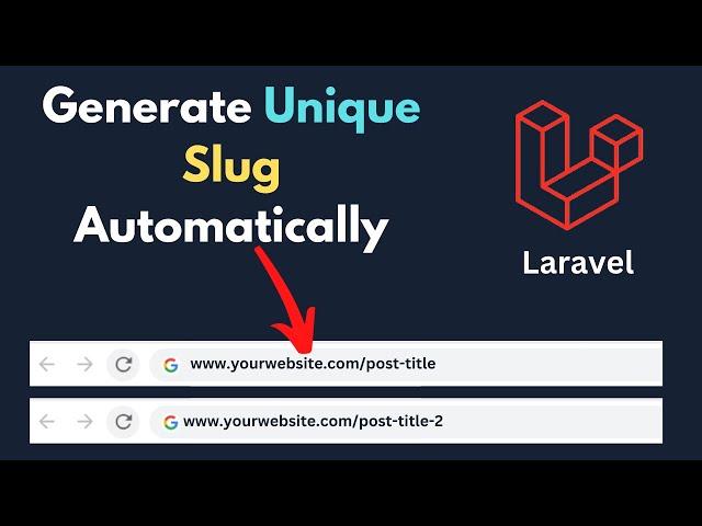 How to Generate Unique Slug in Laravel Automatically Easy Way