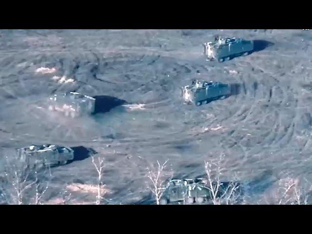 Attempt to attack 5 Mastiff armored vehicles of Ukraine