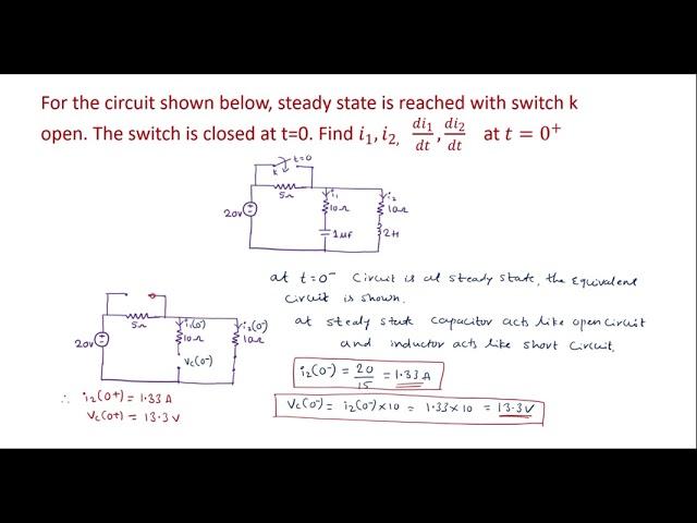 Numerical on initial condition