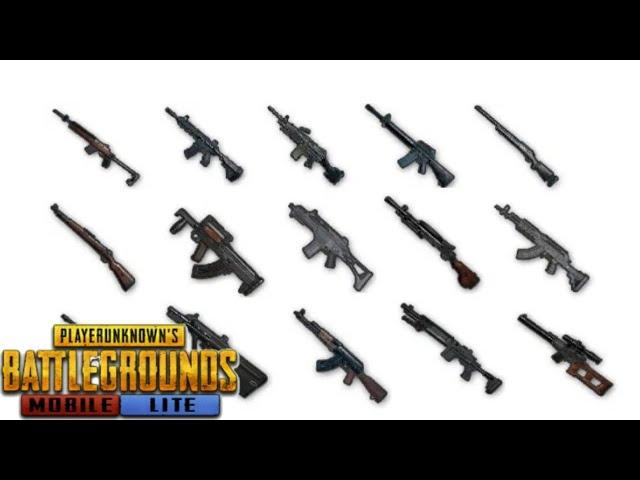 All guns of Pubg Mobile lite| weapon of Pubg Mobile lite| All gun damage combination in Pubg mobile|